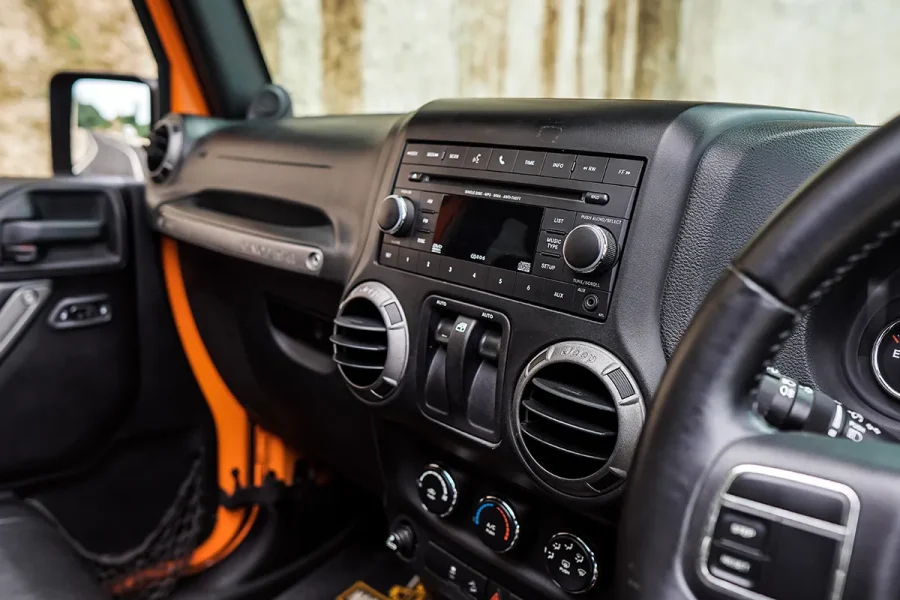 Jeep Rubicon Sahara Orange – Convertible & Off-Road Self-Drive Rental in Bali | The Fun Trev (BG.10)