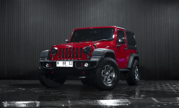 Jeep Rubicon Sahara Red – Convertible & Off-Road Car Rental in Bali | The Fun Trev (BG.09)