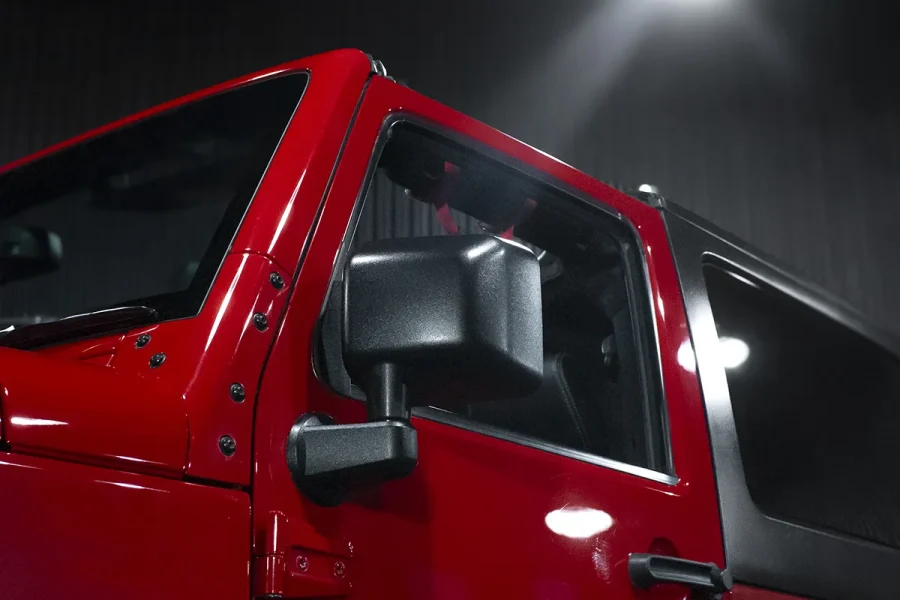 Jeep Rubicon Sahara Red – Convertible & Off-Road Car Rental in Bali | The Fun Trev (BG.09)