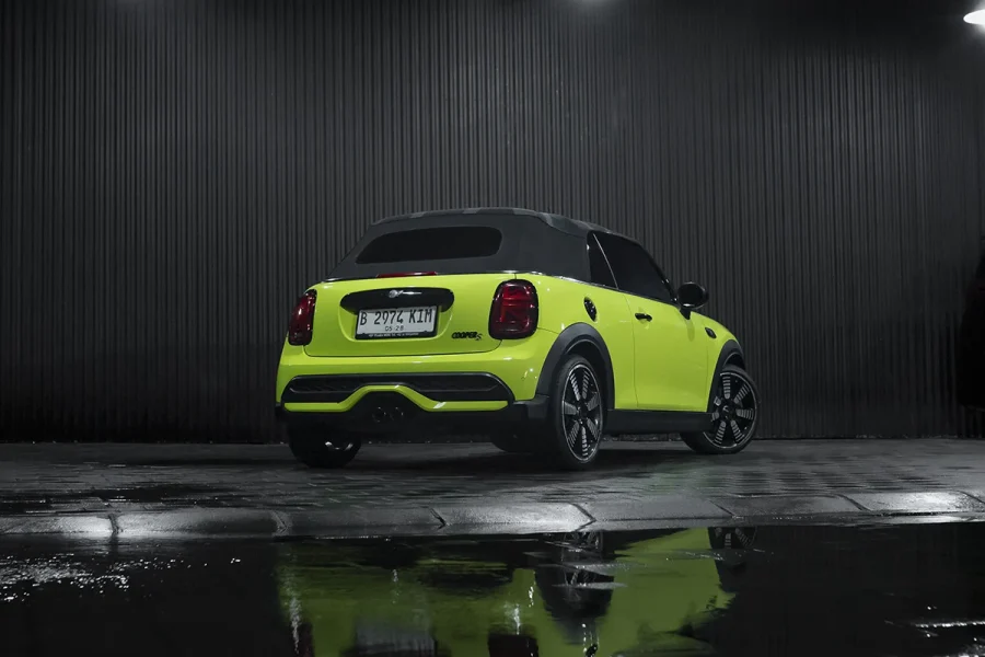 MINI Cooper Cabrio S Zesty Yellow 2023 – Convertible Car in Bali | The Fun Trev (BG.08)