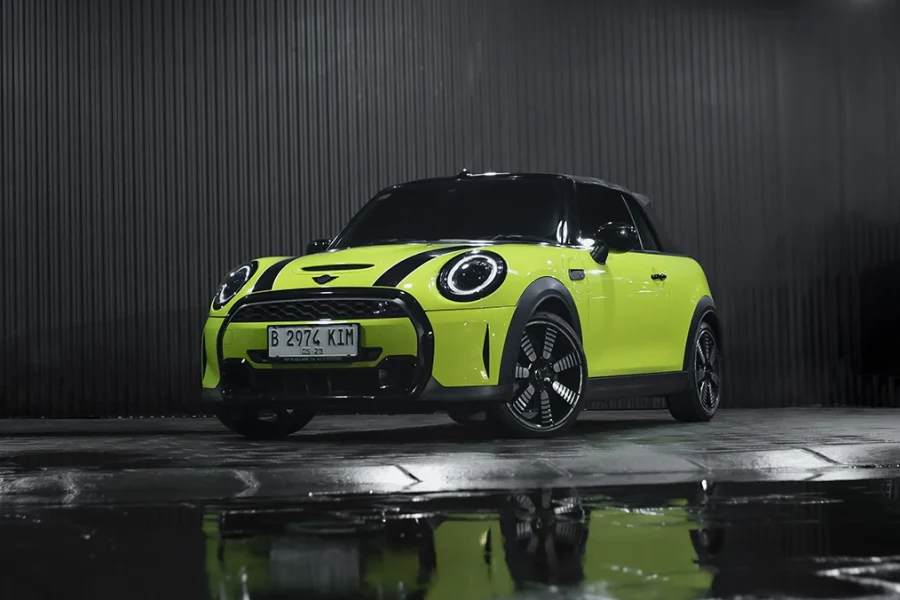 MINI Cooper Cabrio S Zesty Yellow 2023 – Convertible Car in Bali | The Fun Trev (BG.08)