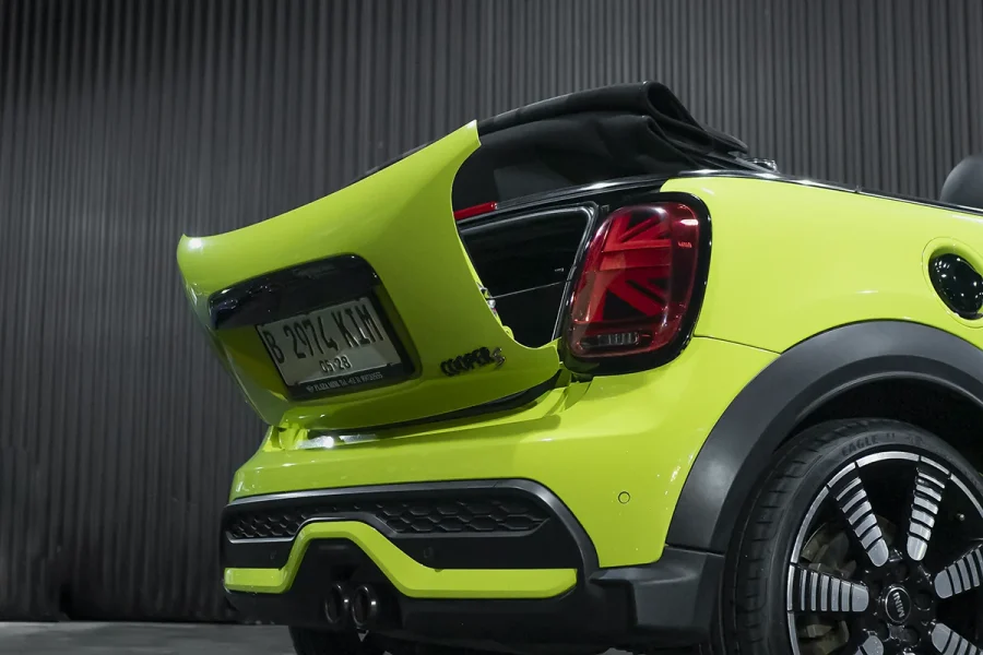 MINI Cooper Cabrio S Zesty Yellow 2023 – Convertible Car in Bali | The Fun Trev (BG.08)