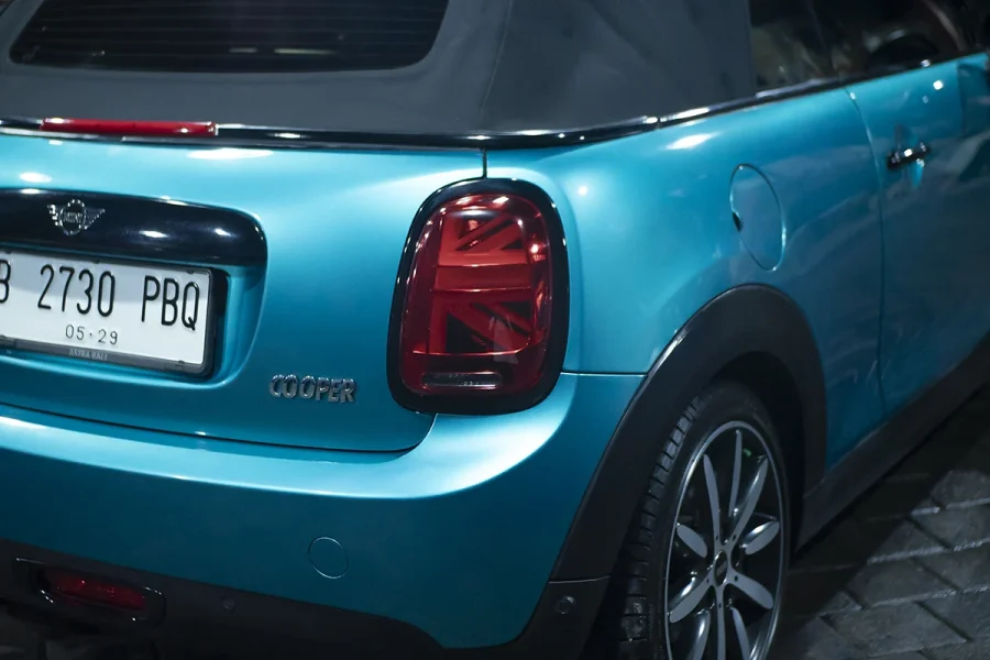MINI Cooper Cabriolet Blue – Convertible Car Rental in Bali | The Fun Trev (BG.06)