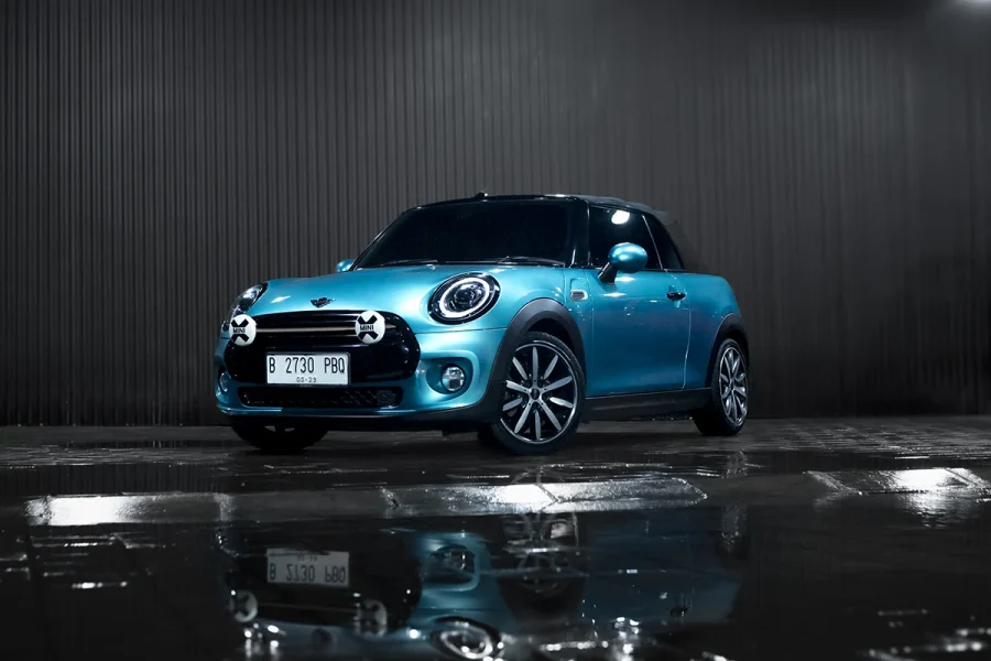 MINI Cooper Cabriolet Blue – Convertible Car Rental in Bali | The Fun Trev (BG.06)