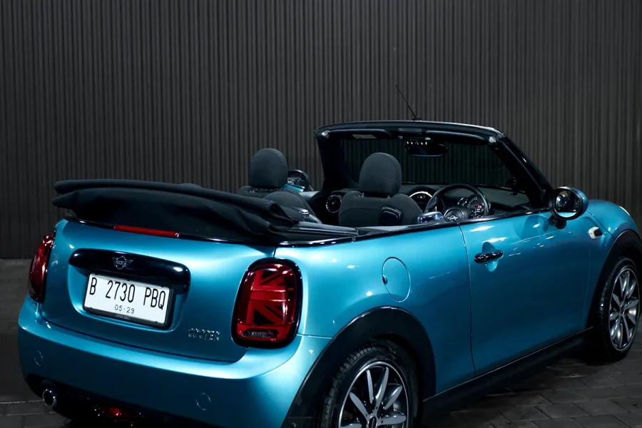 MINI Cooper Cabriolet Blue – Convertible Car Rental in Bali | The Fun Trev (BG.06)