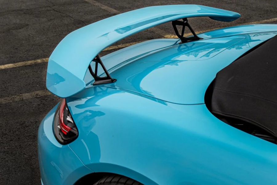 Porsche 718 GT4 Voodoo Blue – Luxury Convertible Self-Drive Rental in Bali | The Fun Trev (BG.17)