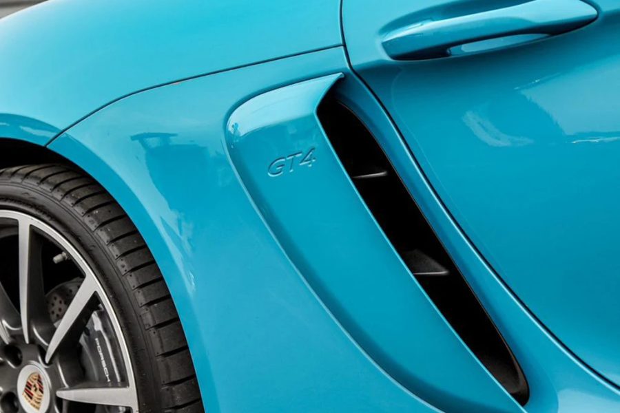 Porsche 718 GT4 Voodoo Blue – Luxury Convertible Self-Drive Rental in Bali | The Fun Trev (BG.17)